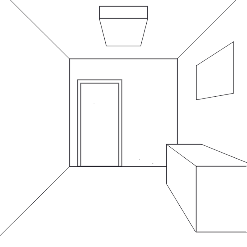 Como Desenhar uma Sala em Perspectiva Finalizada