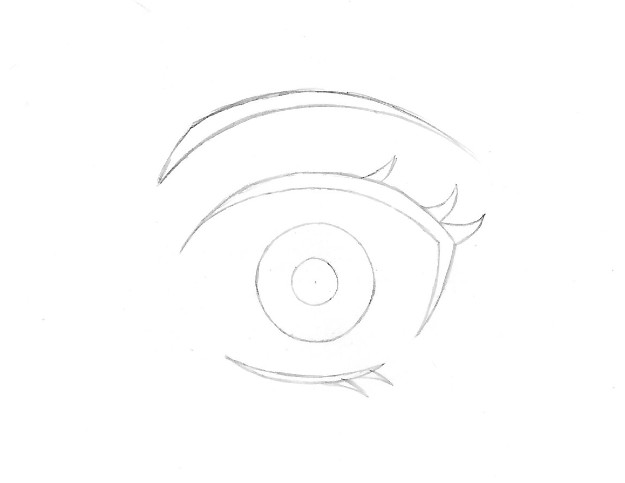 Como desenhar um olho de anime - GD Artes