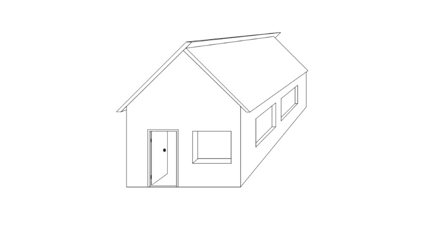 Como desenhar uma Casa em Perspectiva – Passo a Passo