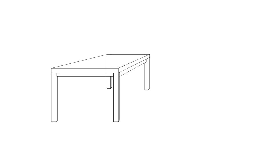 como desenhar uma mesa em perspectiva com um ponto de fuga