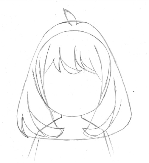 como desenhar cabelo de menina de anime